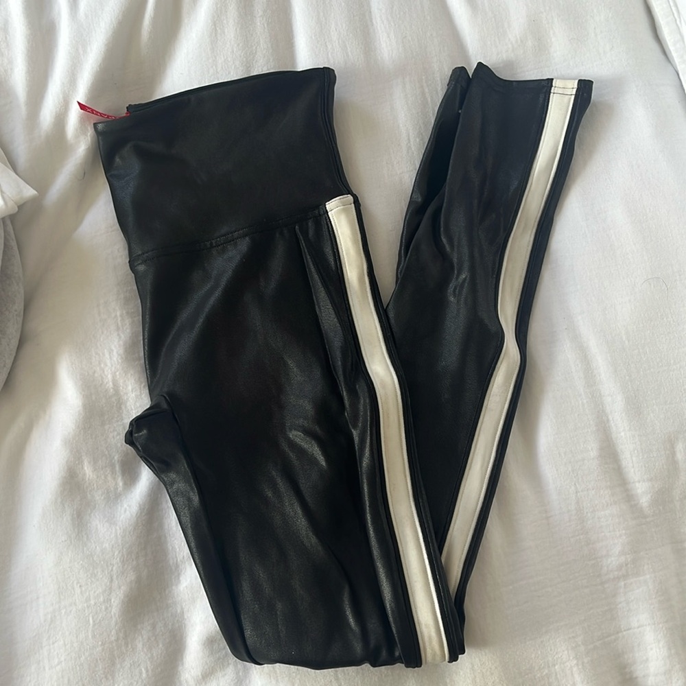 Spanx leggings with stripe